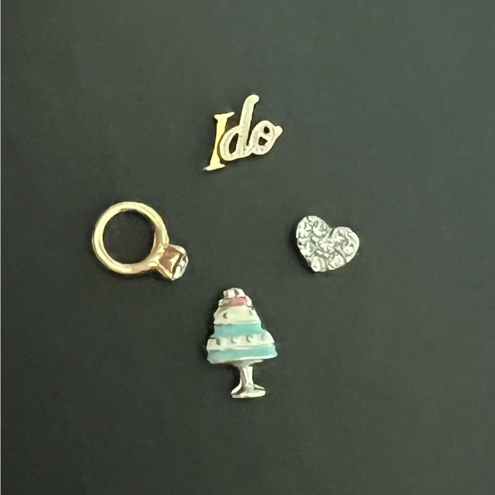 Origami Owl Set of Wedding Themed Charms
